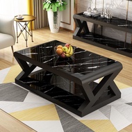 SUPfurniture Simple Modern Coffee Table Small Living Room Household Coffee Table Tempered Glass Tabl