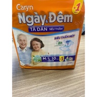 [Genuine] Caryn Day And Night Super Absorbent Adult Diapers / Diapers M /10 Pieces Ml10