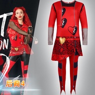 Descendants Descendants Red Bodysuit Halloween play Costume Stage Performance Costume