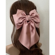 Silk Satin hair bow, barrette bow, hair bow clip