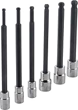 CRAFTSMAN Hex Bit Socket Set, SAE, 3/8" Drive, Long Ball, 6Piece (CMMT42606)