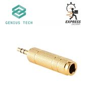 [SG Seller] 3.5mm 18 Male to 6.5mm 6.35mm14 Female Stereo Audio Adapter Jack Adapter