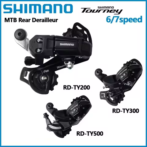 SHIMANO TOURNEY TY200 TY300 TY500 Rear Derailleur 6Speed 7Speed Medium Cage TY200 RD TY300/TY500 Lon
