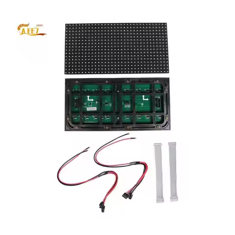 AEE7-2Pcs P10 Full Color Outdoor LED Module HUB75 SMD3535 32X16 Pixels LED Display Panel 320X160mm 1