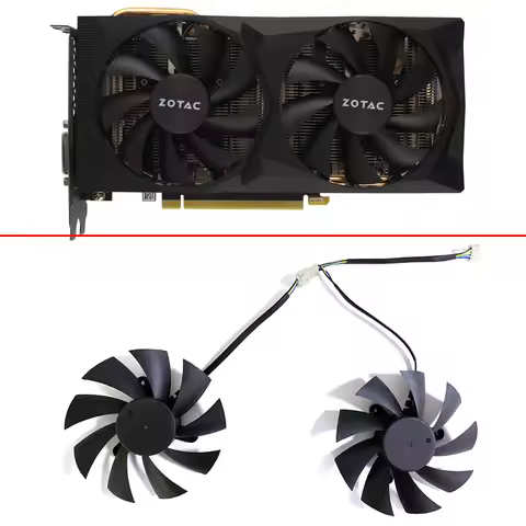 2pcs 85mm GA92A2H 4PIN GTX 1660 GPU FAN For ZOTAC GeForce RTX 2060-6GD6 GeForce GTX 1650-4GD6 GTX 16
