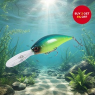 HENGJIA 1pc 12.5cm 20.5g Hard Lure Plastic Artificial Floating Bait Long Tongue Deep Diver Crankbait