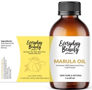 Marula Oil - 100% Pure Extra Virgin Unrefined Luxury Facial Oil 2 Fl Oz - Cold Pressed & All Natural