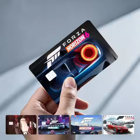 Neon Nights F-Forza H-Horizon 6 Game 4Pcs!Fade-Resistant, Wear-Resistant, Scratch-Resistant Bank Car