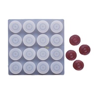 flgo Wax Seal Stamp Resin Mold Wax Seal Mat Pad for Wax Seal Stamp 16 Cavity Wax Sealing Mat for DIY