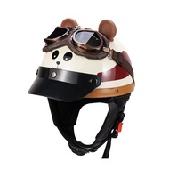 Cartoon Cartoon Dog Helmet Motorcycle Half Helmet Cute High-value Value Ventilation Breathable Light