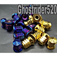 HEAD NUT EX5/DREAM M7 / M8 TITANIUM/GOLD
