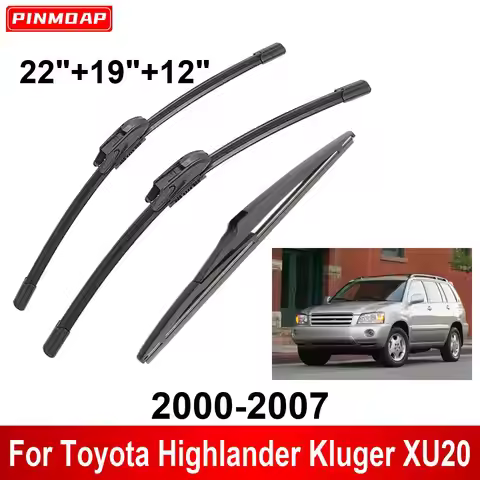 1/2/3/4/6PCS Car Wiper For Toyota Highlander Kluger XU20 2000-2007 Front Rear Wiper Blades Brushes A