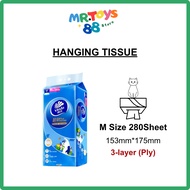 Vinda Ultra Strong Plus Hanging Tissue 153mm x 175mm 3 Ply 280 Sheet