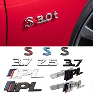 Car Front Grille Emblem Metal Rear Trunk Badge Sticker for Infiniti 2.5 3.7 S IPL Logo FX35 Q50 G35 