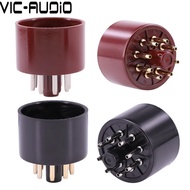 8Pins Bakelite Tube Socket S8AES Bakelite Tube Base For 6SN7 CV181 6N9P 6P3 EL34 GZ34 Vacuum Tube Am