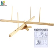 Yarn Winder Pine Wood Yarn Winder Holder Ergonomic Rotatable Wool Yarn Winder Convenient Yarn Ball W