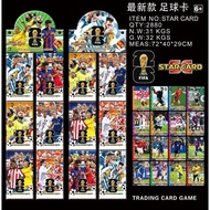 String of 36 packs of 288 soccer player cards, Ronaldo Messi soccer cards of all kinds