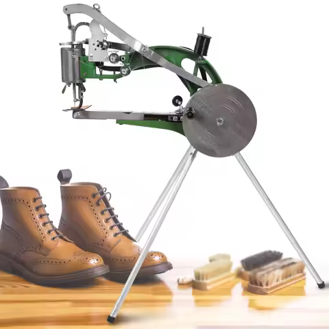 Hand Type Semiautomatic Manual Metal Nylon/Cotton Line Shoe Repair Sewing Machine