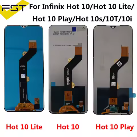 For Infinix Hot 10 Play X688C LCD Display Touch Screen Digitizer For LCD Hot 10 X682B Hot 10s 10t X6