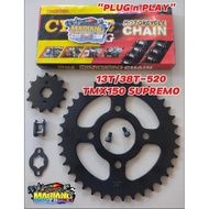 13T/38T-520 TMX150 SUPREMO SPROCKET SET