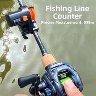 BACKSTREET4FC3 Fishing Line Counter, Portable Design 0-999M Range Length Measurement Tool, Line Meas