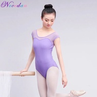 Female Ballet Clothes Adult Summer Short Sleeve Leotard Cotton Spandex Bodysuit Gymnastics Ballet Costumes
