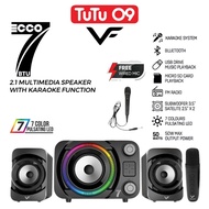 Vinnfier VF ECCO 7 BTU Bluetooth Karaoke 2.1 Speaker USB Powered 50W Max USB FM Micro-SD AUX