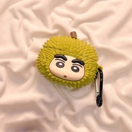 Durian Shape Crayon Shin-chan Airpods Pro3 Case Airpods Pro2 Shockproof 3D Earphone Cover For AirPod
