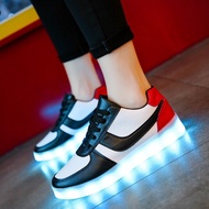 HA8 Large size couple models Led shoes luminous sports shoes men and women adult LED luminous shoes 