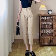 Eyouth 10133  High waist straight leg pants women casual pants
