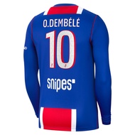 S-XXL       High-quality 26/27 Pa-ris HAKIMI #2 O.DEMBÉLÉ #10 Home Long-Sleeve Fan Jersey