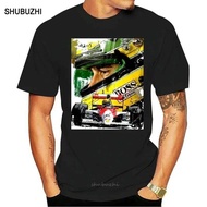 2024 Fashion Top Tee Mens AYRTON SENNA ARTWORK T SHIRT Print T Shirt Men Cotton Tshirt Summer Brand
