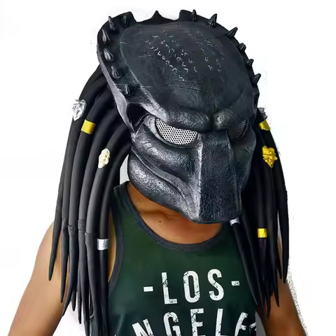 Alien Hunter Mask Alien War Iron Blood Warrior Mask Terror Latex Headset Halloween Masks Alien Monst
