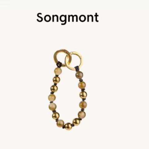 Songmont Pendant Tiger Tooth Udo Woven Charms Courage Stone Transit Cylinder Nothing Bead Piece