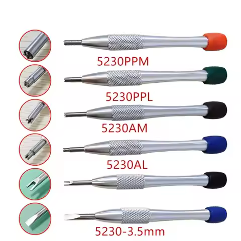 Stainless Steel Watch Case Screwdrivers 5230 Series Crown Tube Remover Opener Watchmaker Repair Tool