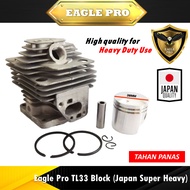 Eagle Pro Japan Super Heavy Mitsubishi TL33 TU33 TB33 BG330 Brush Cutter Cylinder Block Piston Assy Mesin Rumput