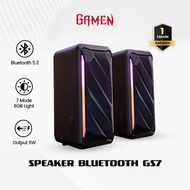 GAMEN Bluetooth 5.3 Wireless Laptop Speaker/PC Surround Sound GS7 Bass RGB Original