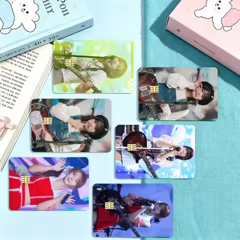Idol Kpop QWER S-Siyeon Credit Card HD Stickers Small Chip Waterproof Sticker Game Card Decal Gift