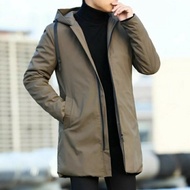 Jaket hoodie pria // jaket long coat //jaket outdoor waterproof tebal berkualitas