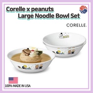 Corelle x Peanuts Large Noodle Bowl Set/Corelle USA/Snoopy Plate /Salad Bowl/Ramen Bowl/Snoopy the Home/Snoopy Bowl/Snoopy kitchen/Corelle Character/ramen bowl ceramic/Vitrelle