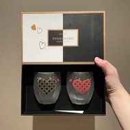 Starbucks Valentine's Day Boyfriends Boyfriends Gifts Rainbow Love Love Meets Opposite Glass Mug Gift Box♣3.29 Follow the store to prioritize