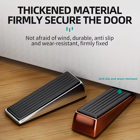 1-10Pcs Door Stopper Rubber Steel Gate Wedge Anti-Punch Kids Safe Floor Gate Door Stoppers