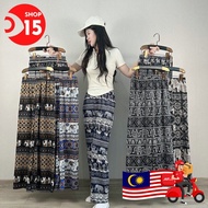 Thailand Elephant Wide Leg Pants Beach Shorts for Women Summer Thin High Waist Slimming Straight Pan