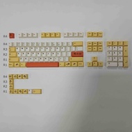 Pineapple Crisp Keycaps PBT Dye-sub Cherry Profile Keycap Custom Keycaps Compatible with Cherry Gate