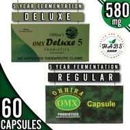 OMX PROBIOTICS LIGHT/DARK GREEN/3 yrs fermentation RED/PROPOLIS EXTRACT (600mg) 60 Softgel Capsules