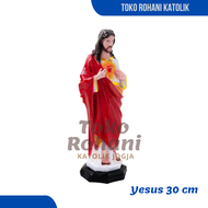 PATUNG YESUS HATI KUDUS 30 CM / PATUNG TUHAN YESUS / PATUNG YESUS BESAR / PATUNG KATOLIK / PATUNG MA
