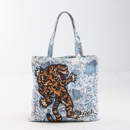 TOKIDOKI กระเป๋าผ้า BEWARE OF TIGER TOTE BAG