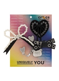 CROCS INDIE LUXE SILVER JIBBITZ CHARM — SET OF 5