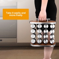 Kitchen Stainless Steel Condiment Set Spice Jar Rack Cruet Condiment Bottle Coffee Sugar Seal Jar Co