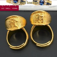 916 Gold Hot Sale Men's ring open ring gold celebrity style high quality